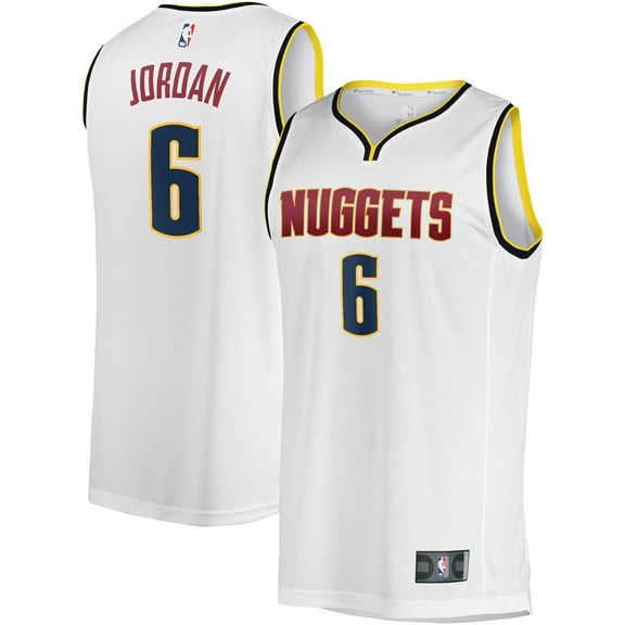 Men's Fanatics DeAndre Jordan White Denver Nuggets Fast Break Player Jersey - Association Edition