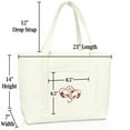 thumbnail image 3 of DALIX Love Intertwining Heart Womens Premium Embroidered Tote BagBlack in White, 3 of 4
