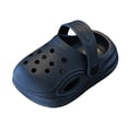 thumbnail image 4 of Dakaela 9M-10Y Toddler Boys Girls Garden Clogs Kids Slip On Water Sandals Breathable Quick Drying Summer Beach Slippers Outdoor Slides Black, 4 of 5