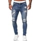 thumbnail image 1 of Jeans Ajustados Desgarrados Por La Moda Para Los Hombres, 1 of 8