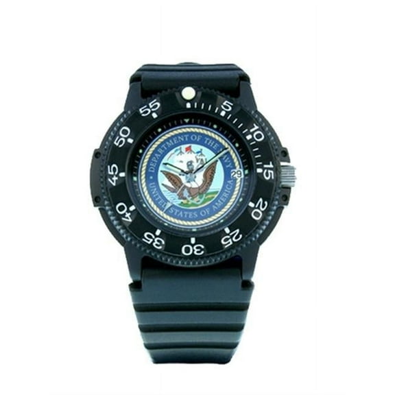 50500 Mens Navy Military Watches - Black Case
