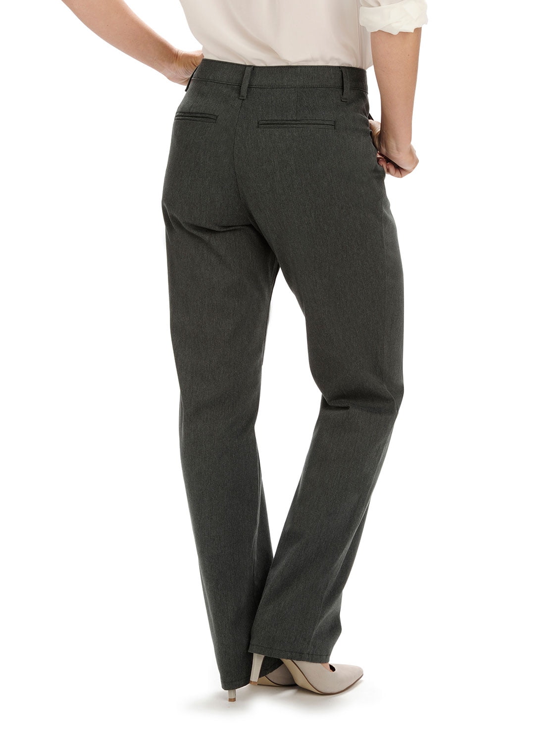 Lee Women's Relaxed Fit All Day Straight Leg Pants - Charcoal, Charcoal  Heather, 16 Short - Walmart.com