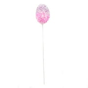 Way To Celebrate Easter Pink Tinsel Egg Pick