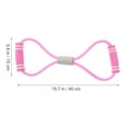 thumbnail image 3 of MasteelfCA 2Pcs Exercise Band Tube 8 Shape Resistance Bands Workout Body Building Fitness Tools Stretching Strap, 3 of 8