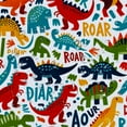 thumbnail image 5 of Orinice Dinosaur ROAR Colorful Bathroom Decor Set with Hooks - Luxurious Graphic Print Polyester Fabric Fashion Shower Curtain Set for Bathroom 69x72, 5 of 7
