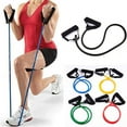 thumbnail image 3 of EQCOTWEA 1pc Exercise Latex Resistance Band Fitness Stretching Training 3.9ft, 3 of 7