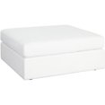 thumbnail image 2 of Diamond Sofa MUSEOTWH Muse Performance Fabric Ottoman, Mist White, 2 of 4