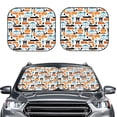 thumbnail image 2 of Xecao Industrial Transportations for Foldable Car Sun Shades (2-Pack) offer sun protection with an easy-fold design for convenient windshield shading., 2 of 7