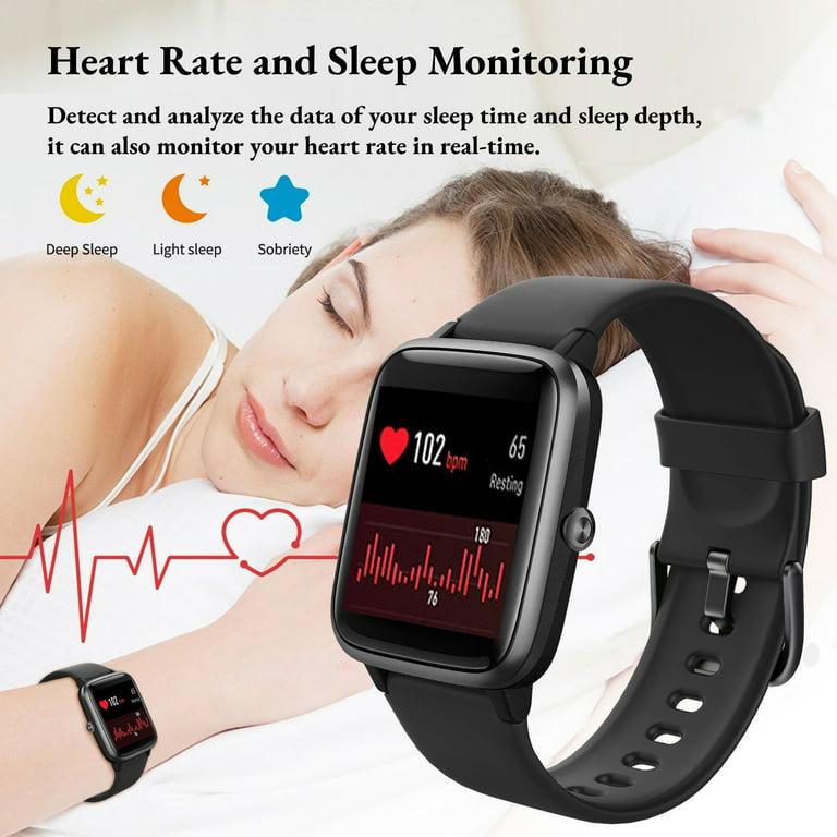Smart Watch Women Men Heart Rate Monitor For iPhone Android Bluetooth  Waterproof