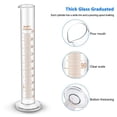 thumbnail image 6 of Glass Measuring Cylinder 25ml (PACK of 5) Borosilicate glass by Sponix BioRx, 6 of 7