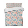 thumbnail image 2 of Teal Orange Twin XL Size Down Alternative Comforter,Lightweight Comforter Quilt Bedding Set with Pillow Shams Modern Tie Dyeing Contemporary Abstract Art Bed Comforter Duvet Insert 68"x98", 2 of 7