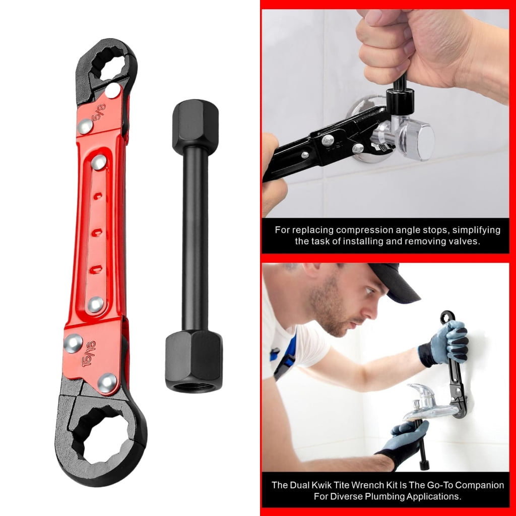 MOMOJIA 2Piece Double Head Nonslip Wrench Set High Strength Steel Tight Space Operation