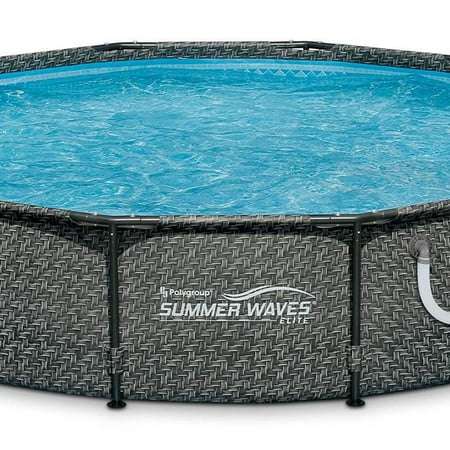 Summer Waves - 12ft x 33in Round Above Ground Pool w/ Filter Pump