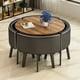 thumbnail image 2 of Modern Round Dining Table Set Chairs Lunch Kitchen Nordic Luxury Dining Table Magazine Mesas De Comedor Living Room Furniture My Lux Decor Round, 2 of 59