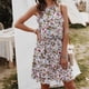 thumbnail image 5 of Women Print Sexy Mini Dress Women Slim Halter Floral Dresses Pair with Sandals Stilettos Pumps High Heels, 5 of 5