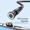 thumbnail image 4 of Adaptador de Cable de Carga Rápida con Puntas de Enchufe Magnético Tipo C de 7 Pines para Cargador Magnético, Conector de Rotación de 360°, 10 Piezas, 4 of 5