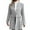 Gray, variant on ZQUUVOU Women's Herringbone Fleece Coat Fall Winter Business Casual Long Jacket One Button Notch Collar Dressy Trench Coat Gray