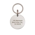 thumbnail image 2 of Anavia Stainless Steel Double Sided Round Name - Phone & Hello I Am Engraved Dog & Cat ID Tag, Silver, L, 2 of 4