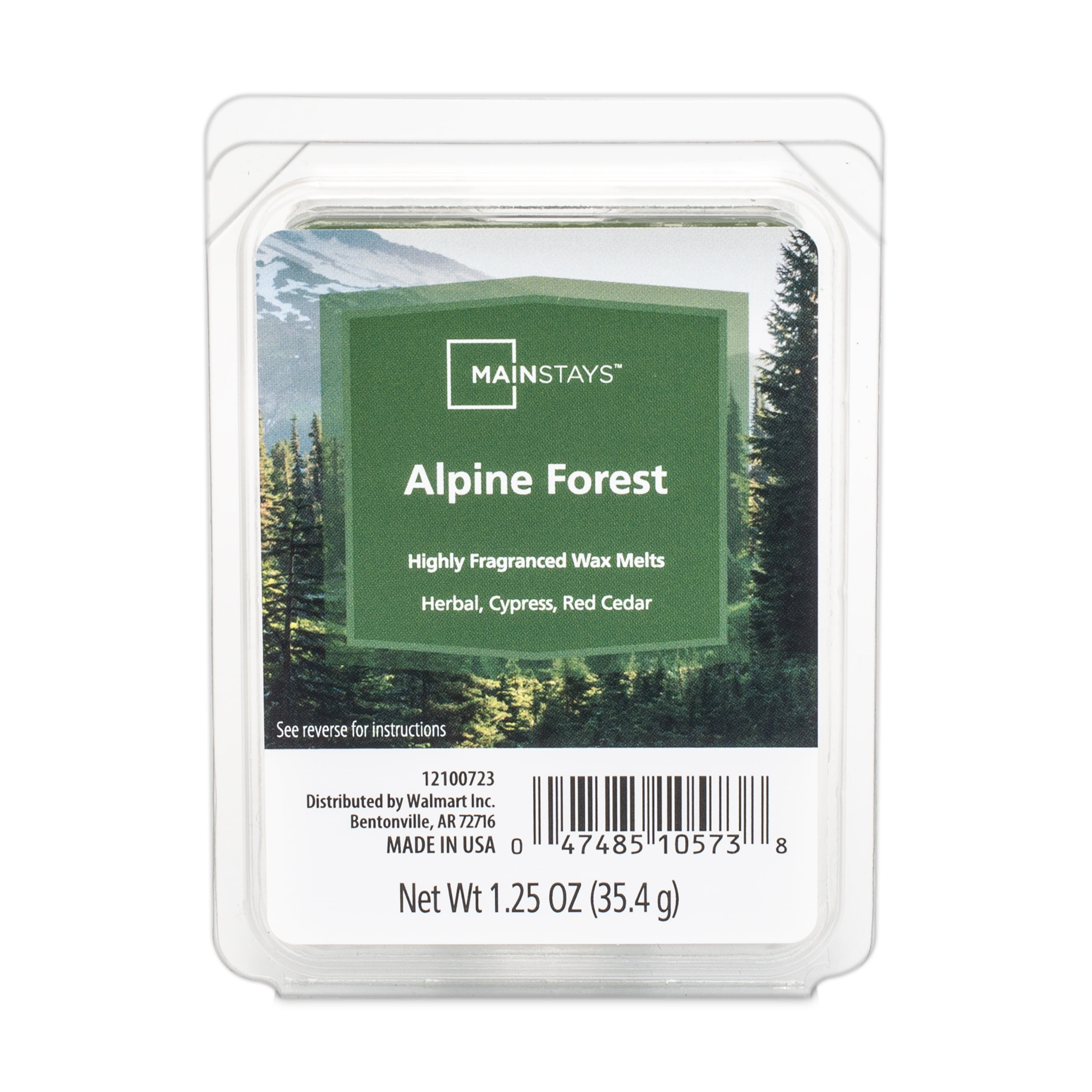 (6 pack) Mainstays Alpine Forest Scented Wax Melt, 1.25 oz