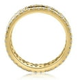 thumbnail image 3 of Pompeii 2 1/2 Ct Diamond & Emerald Eternity Ring in Yellow Gold Lab Grown (F/G,VS1-VS2), 3 of 4
