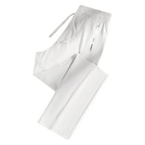 Stretch Active Pants for Men Quick Drying Ice Silk Elastic Straight Leg Trousers Loose Casual Long Wide Leg Sweatpants Summer Jogging Solid Color Sports Pants