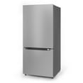 Midea 18.7Cu. Ft. Bottom Mount Refrigerator, Stainless Steel