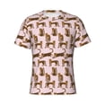 thumbnail image 3 of Naloa Leopard Print Men's T-Shirt Sport T-shirt Men's Basic Tee Casual Men's Shirt, Round Neck, Short Sleeves - 3X-Large, 3 of 5