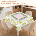 thumbnail image 2 of Tablecloth Table Cloth, Cottagecore Lemon Mahjong Tablecloth 55" x 55" Table Covers, Stain Resistance Polyester Table Cover for Kitchen Dining Holida, 2 of 6