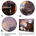 thumbnail image 3 of Designart "Over Montmartre French Sunrise wall art I" Cityscapes Floater Framed Canvas Print, 3 of 7