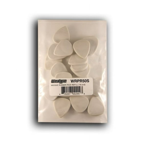 Wedgie WRPR50S 5.0mm Soft Wedgie Rubber Pick Refill, 18 Pieces