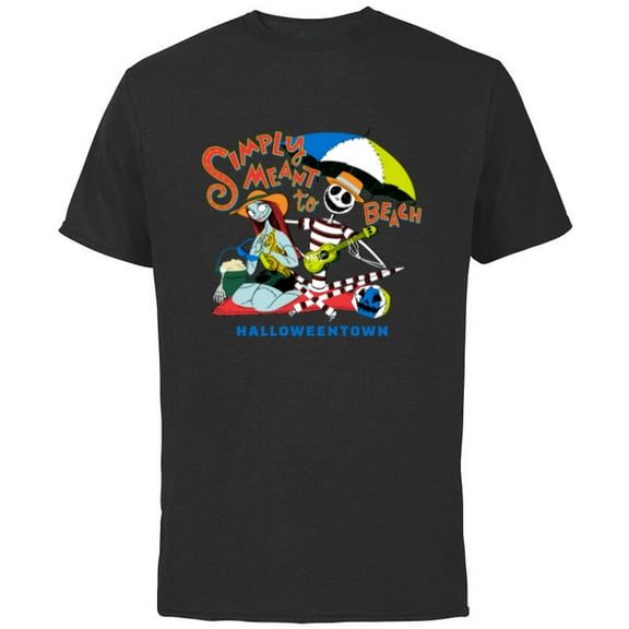 Disney The Nightmare Before Christmas Simply Meant to Beach - Short Sleeve Cotton T-Shirt for Adults - Customized-Royal Heather