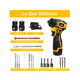 thumbnail image 3 of Kit De Taladro Inalambrico Atornillador Sin Escobillas Belug Amarillo, 3 of 5