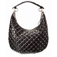 thumbnail image 2 of Valentino Rockstud Spike Leather Hobo Bag, Black, 2 of 5