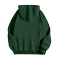 thumbnail image 6 of Ecqkame Women's Cute Printed Hoodies Off Shoulder Sleeves Long Sleeved Hooded Sweatshirts Lightweight Fashion Tops Green L, 6 of 6