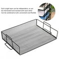 thumbnail image 4 of Black File Tray, Iron Document Organizer, Durable For Documents Books, 4 of 8