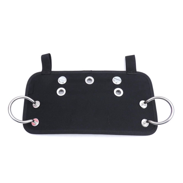 Buceo Butt Plate licencia colgante de material acero inoxidable tornillos para Sidemount Buttplate Side/Back Mount Buceo Arnés 60102-1 Negro