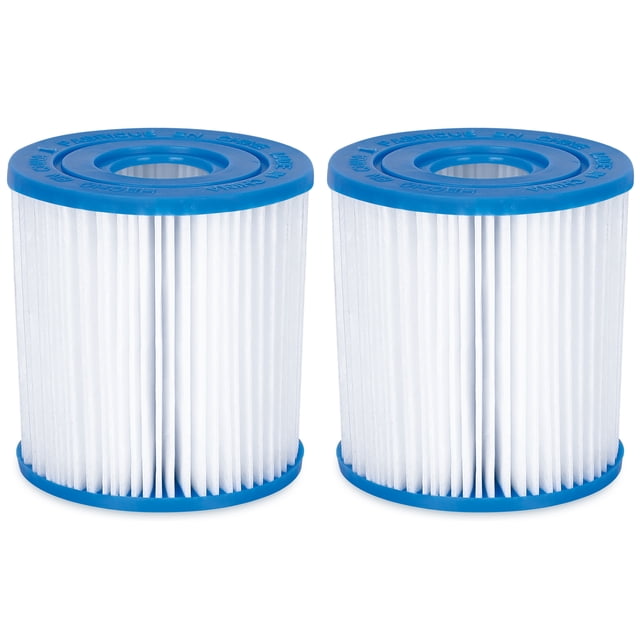 Summer Waves P57000402000 Replacement Type I Pool Spa Filter Cartridge (2 Pack)