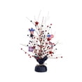 thumbnail image 2 of Danhjin Decorative Trees 4th Of July Artificial Tree Tabletop Decor, 18 Inch Red Blue White Berry & Star Patriotic Table Tree Decoration with Burlaps, for Independence Day Home, 2 of 8