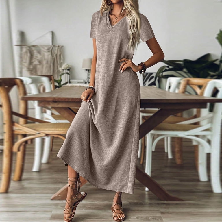 cotton maxi dress work Deep Green Cotton Tiered Maxi Dress, Belted Gown, Autumn Clothing, Bohemian Dress, Spring Long Dress, XS / Burgundy