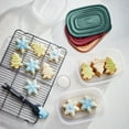 thumbnail image 4 of Rubbermaid TakeAlongs Food Storage Containers, 4-Cup Rectangle, Holiday Rhubarb Red, 3-Pack, 4 of 4