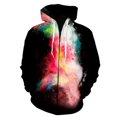 thumbnail image 1 of Sudadera con capucha y cremallera de manga larga con estampado 3D de teñido anudado y salpicaduras de polvo, estilo Harajuku, divertida, 2024, 1 of 6