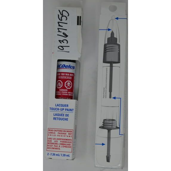 OEM Genuine GM ACDelco 4 in1 Touch Up Paint CODE 70U WA9075 TORCH RED