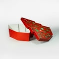 thumbnail image 5 of Geoto Christmas Tree Shaped Christmas Eve Gift Box, Stackable Xmas Present Boxes, Green/Red Gift Boxes with Lid(Red), 5 of 5