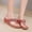 Red, variant on Women Casual Slides Flip Flops Wedge Platform Flowers T-Strap Thong Sandals Comfortable Beach Shoes Dressy Summer Sandals Streetwear(Red,7.5)