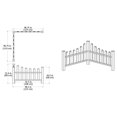 VA20234 Country Corner Picket Arbors and Trellises, White