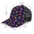 thumbnail image 2 of Zufioo Mexican Frogs Print Mesh Baseball Cap, Adjustable Sport Travel Hat Accessory for Men and Women, 2 of 7
