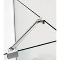 thumbnail image 3 of Aston SEN967EZ-SS-483436-10 72 x 47.25-48.25 x 36.375 in. Bromley Frameless Corner Hinged Shower Enclosure - Stainless Steel, 3 of 7