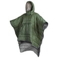 thumbnail image 1 of Saco de dormir usable Capa Manta con capucha Hombres Mujeres Capa con sombrero Poncho Senderismo Verde Zulema Manta con capucha, 1 of 7