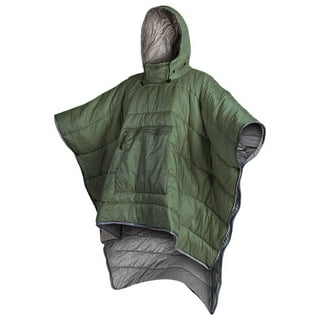 4 Pcs Imperméable d'Urgence Jetable pour Adultes, Poncho à Capuche pour Randonnée Camping Événements Extérieurs