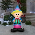 thumbnail image 2 of 4' Gemmy Airblown Inflatable Christmas Rudolph's Hermey w/ Present Yard Decoration 883161, 2 of 2